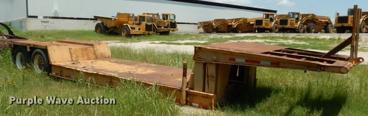 image for item DC2075 1968 Hyster  lowboy equipment trailer