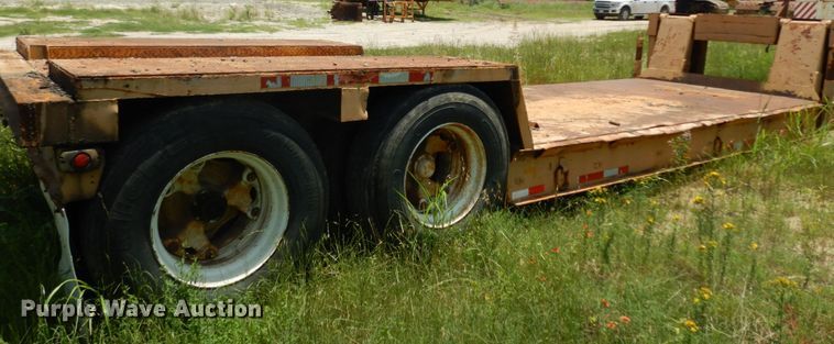 image for item DC2075 1968 Hyster  lowboy equipment trailer