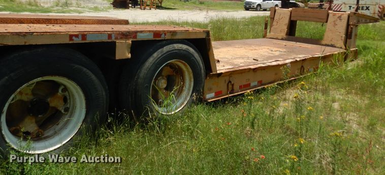 image for item DC2075 1968 Hyster  lowboy equipment trailer