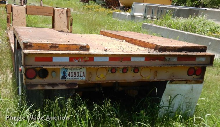 image for item DC2075 1968 Hyster  lowboy equipment trailer