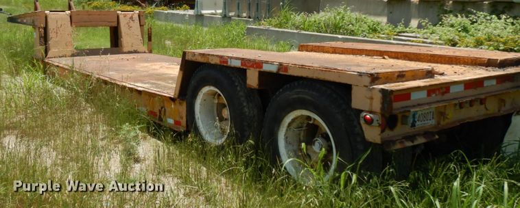image for item DC2075 1968 Hyster  lowboy equipment trailer