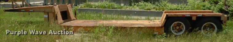 image for item DC2075 1968 Hyster  lowboy equipment trailer