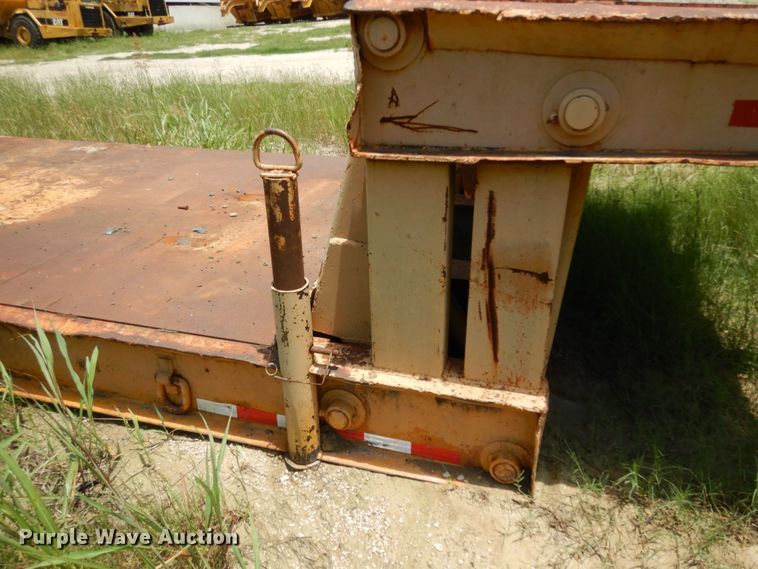 image for item DC2075 1968 Hyster  lowboy equipment trailer