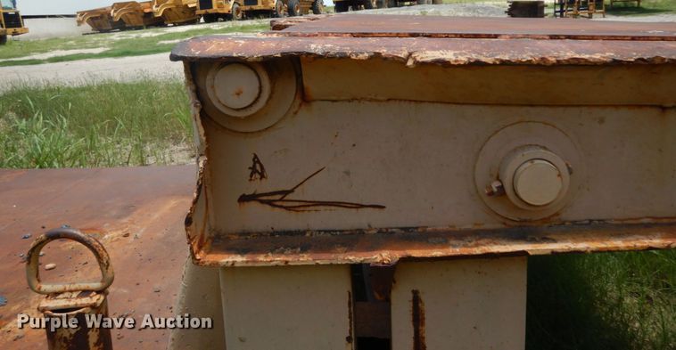 image for item DC2075 1968 Hyster  lowboy equipment trailer