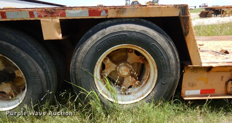 image for item DC2075 1968 Hyster  lowboy equipment trailer