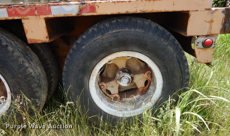 image for item DC2075 1968 Hyster  lowboy equipment trailer