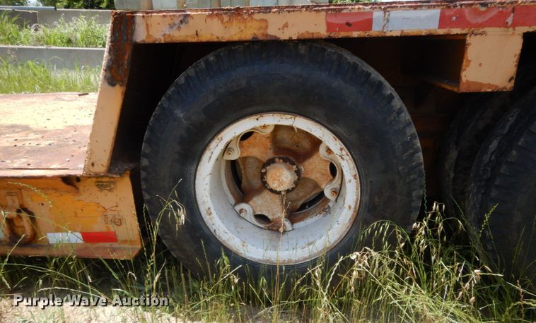 image for item DC2075 1968 Hyster  lowboy equipment trailer