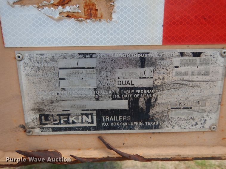 image for item DC2079 1978 Lufkin  flatbed trailer