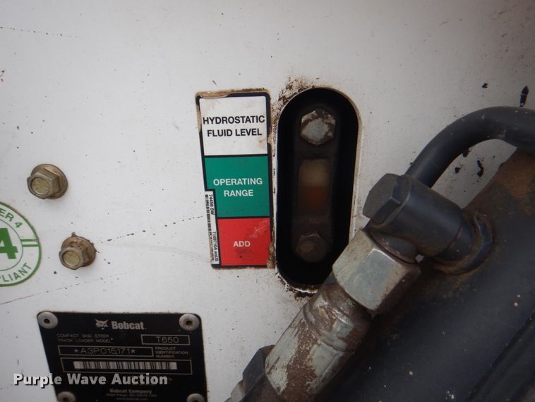 image for item DH7250 2012 Bobcat T650  tracked skid steer loader