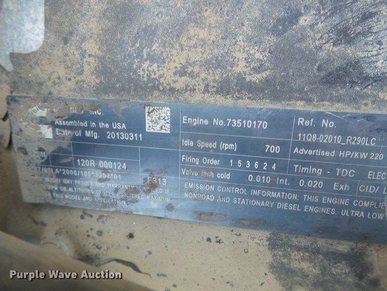 image for item DI5666 2013 Hyundai Robex 300LC-9A  long reach excavator