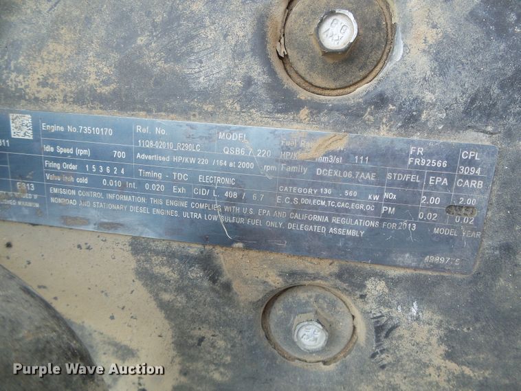 image for item DI5666 2013 Hyundai Robex 300LC-9A  long reach excavator