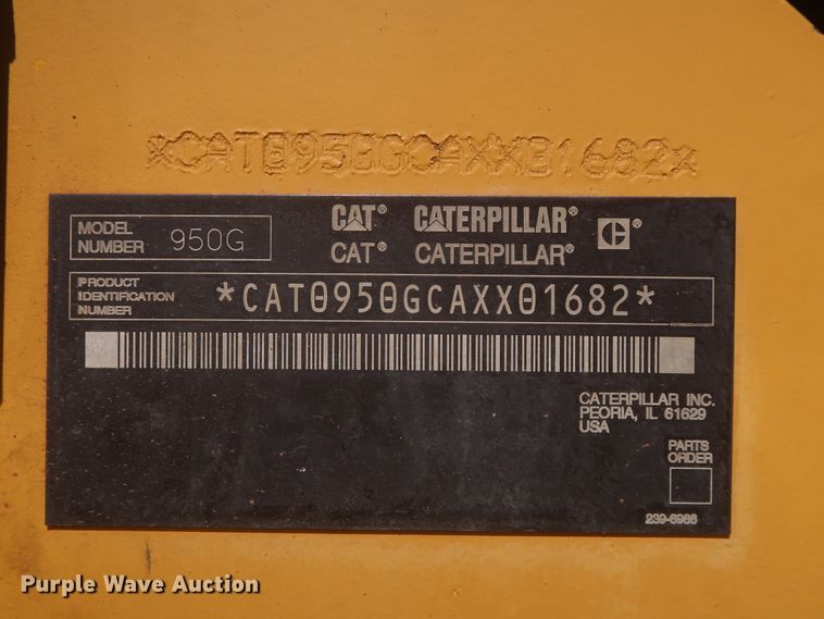 image for item DJ1926 2005 Caterpillar 950G Series II  wheel loader
