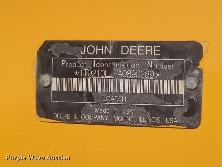 image for item DJ1927 2010 John Deere 210LJ  landscape tractor