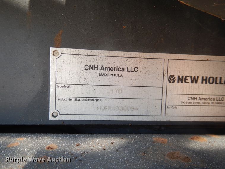 image for item DL0355 2008 New Holland L170  skid steer