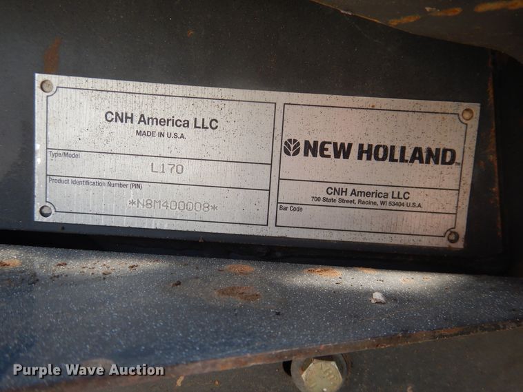 image for item DL0355 2008 New Holland L170  skid steer