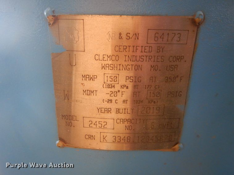 image for item DL0358 2019 Clemco 2452  sandblasting pots