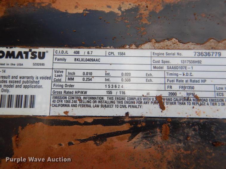 image for item DL8983 2007 Komatsu PC200LC-8  excavator