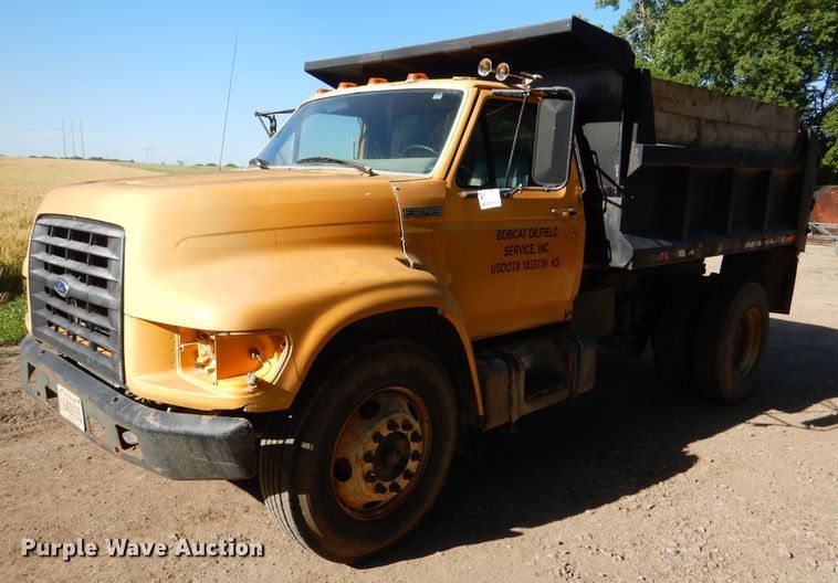 image for item DM0024 1998 Ford F800  dump truck