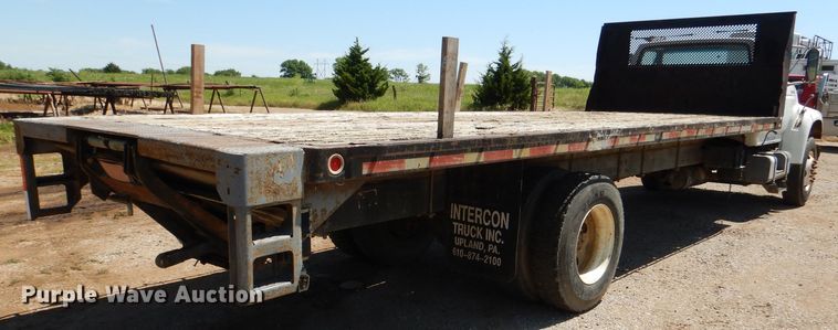 image for item DM0029 1998 Ford F800  flatbed truck