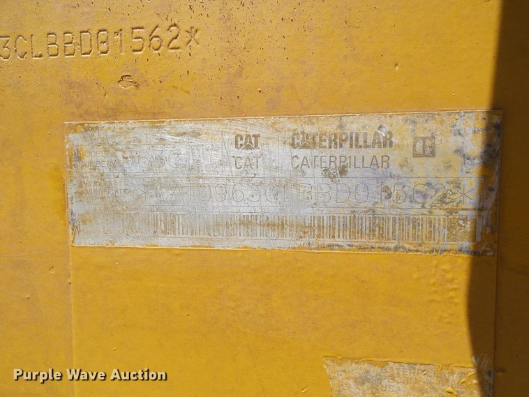 image for item DM3022 2005 Caterpillar 963C  track loader