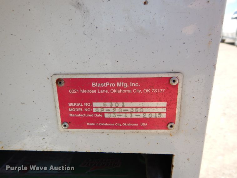 image for item DM4308 2015 Blastpro BPZ-20-360  shot blasting machine
