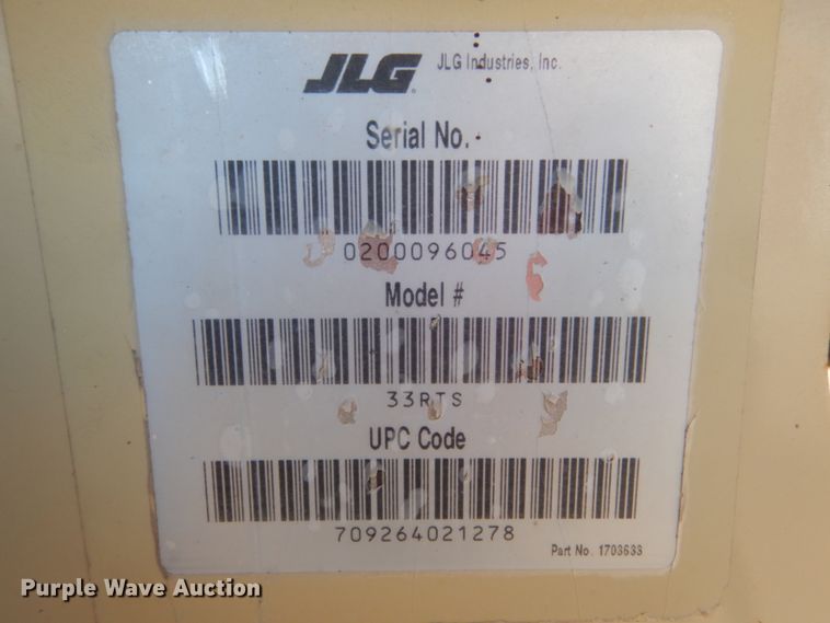 image for item HI9834 2001 JLG 33RTS  scissor lift