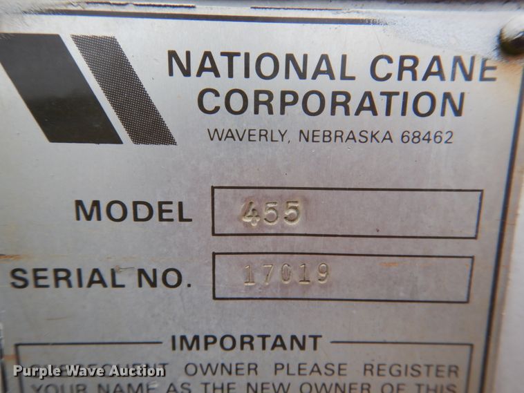 image for item HL9491 1995 International 4700  crane truck