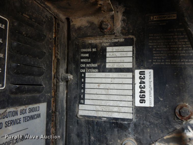 image for item HO9494 1987 Kenworth W900  dump truck