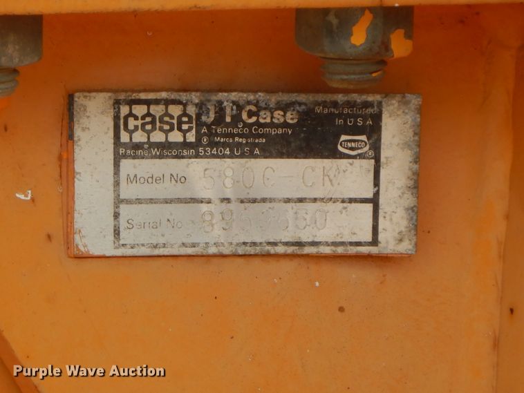 image for item HP9555 1977 Case 580C  backhoe