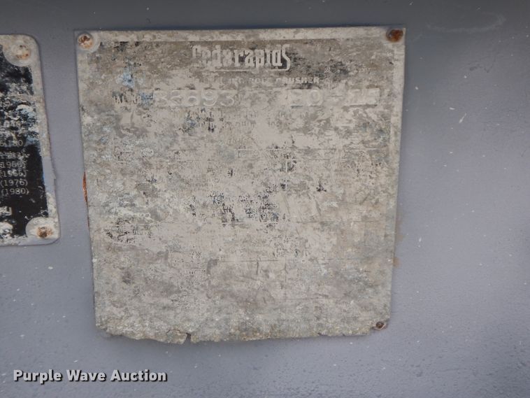 image for item HP9604 Cedarapids 3025  roll crusher