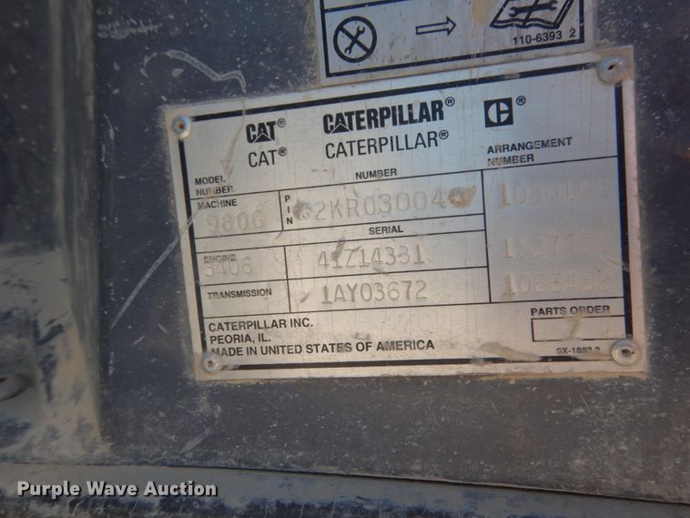 image for item II9520 1999 Caterpillar 980G  wheel loader