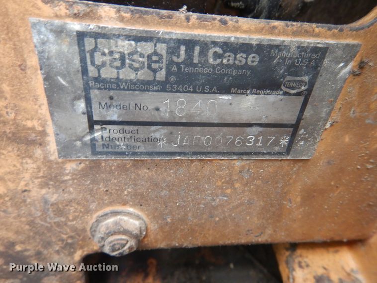 image for item IT9132 1991 Case 1840  skid steer loader