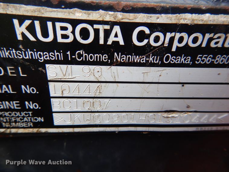 image for item IT9154 2011 Kubota SVL90  tracked skid steer loader