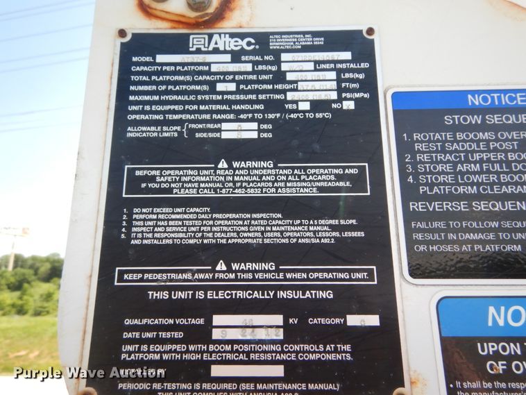 image for item IT9170 2012 Ford F550 Super Duty XL  bucket truck