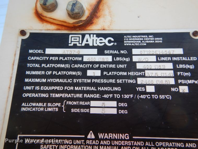 image for item IT9170 2012 Ford F550 Super Duty XL  bucket truck