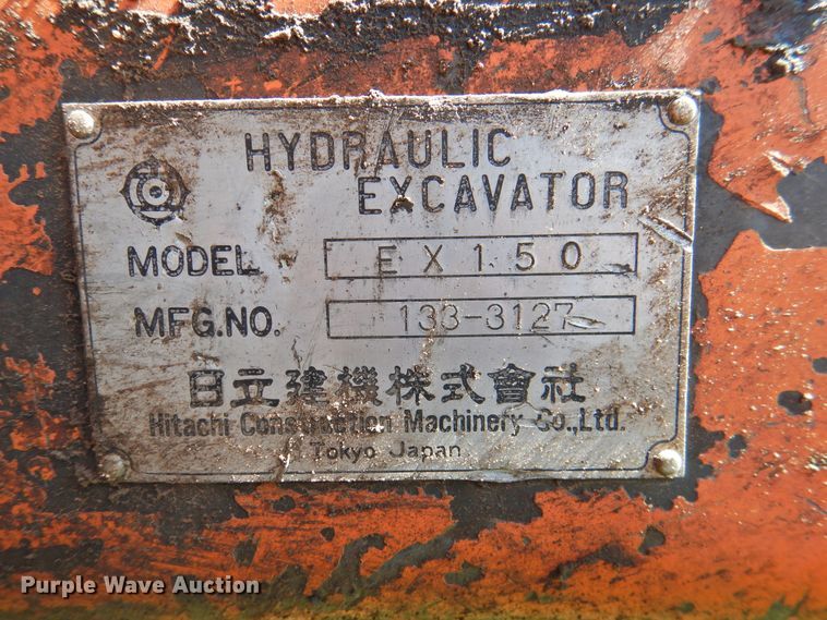 image for item JX9922 1994 Hitachi EX150  excavator