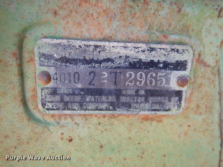 image for item DM0031 1962 John Deere 4010  tractor