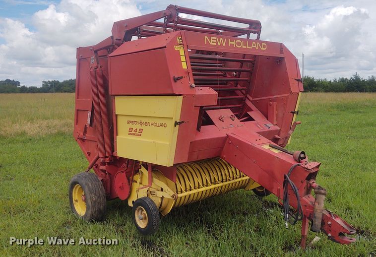 image for item FC9028 1983 New Holland 849  Auto-Wrap round baler