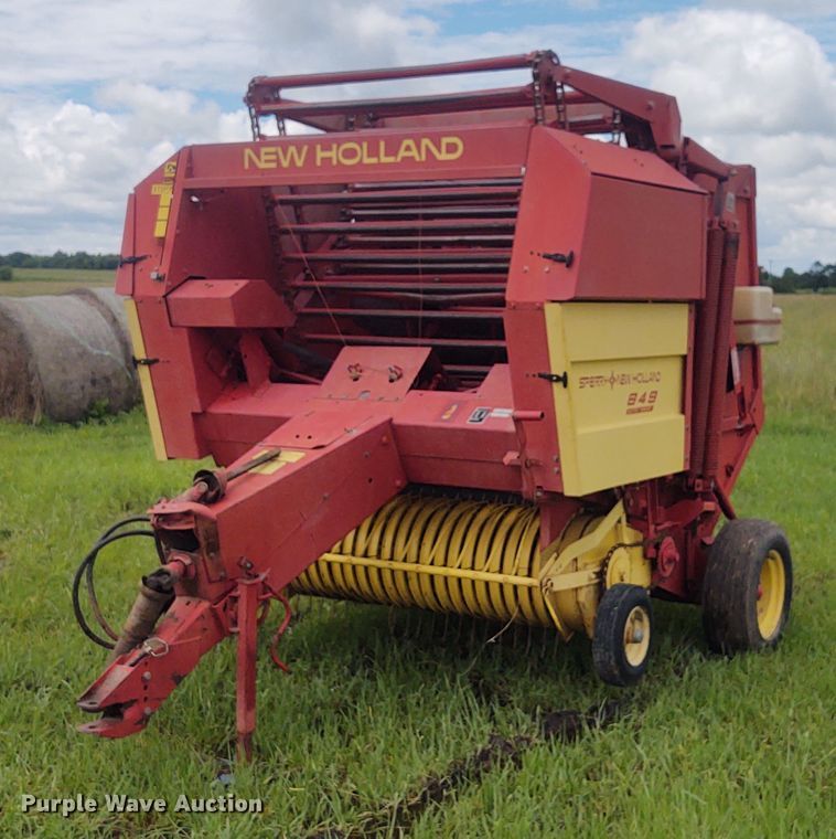 image for item FC9028 1983 New Holland 849  Auto-Wrap round baler