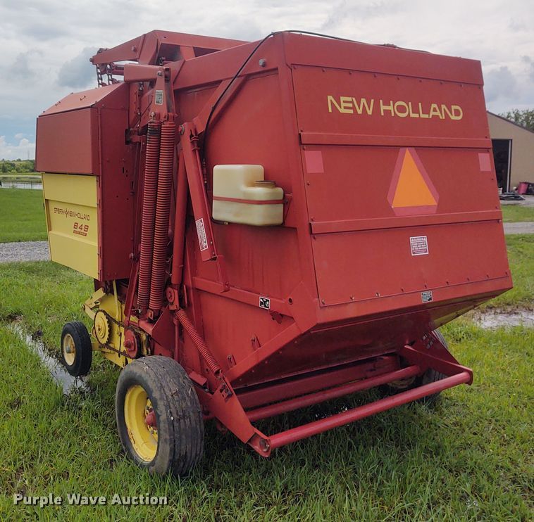 image for item FC9028 1983 New Holland 849  Auto-Wrap round baler
