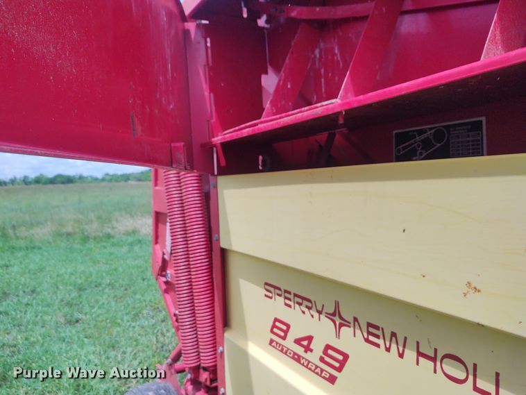 image for item FC9028 1983 New Holland 849  Auto-Wrap round baler