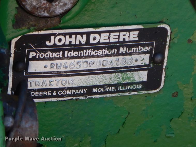 image for item HP9582 1983 John Deere 4650  MFWD tractor