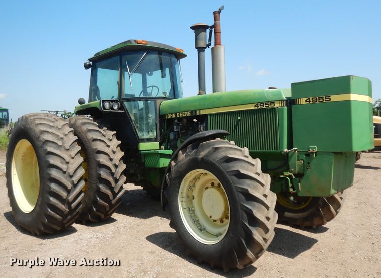 image for item HP9584 1989 John Deere 4955  MFWD tractor