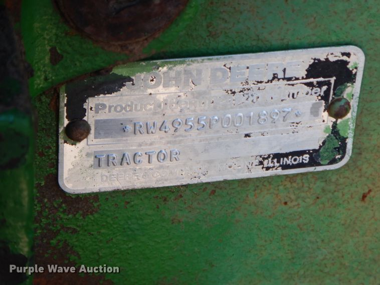 image for item HP9584 1989 John Deere 4955  MFWD tractor