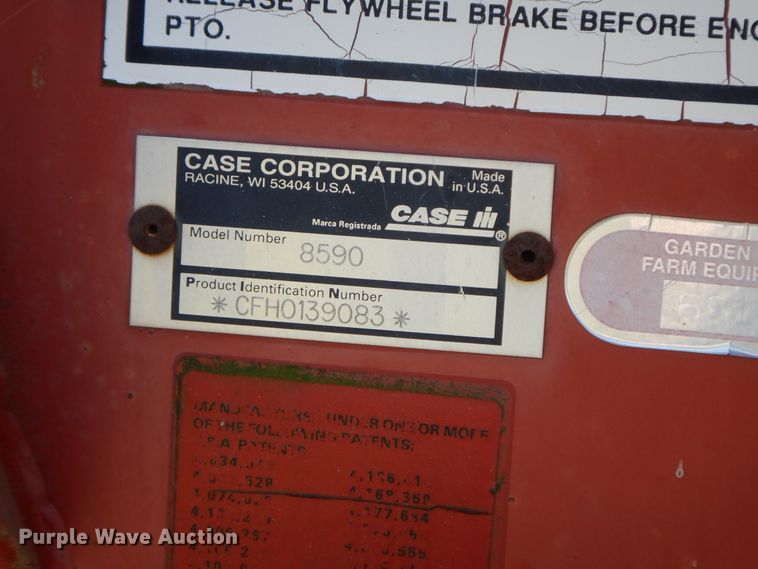 image for item HP9585 1998 Case IH 8590  large square baler
