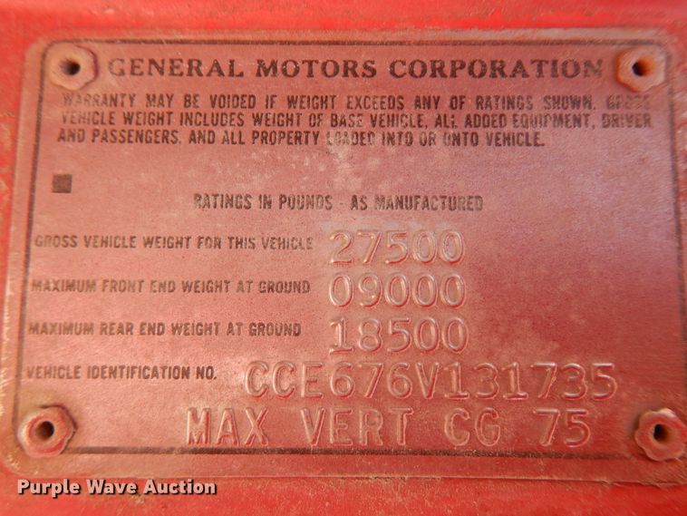 image for item ID9974 1976 Chevrolet  grain truck