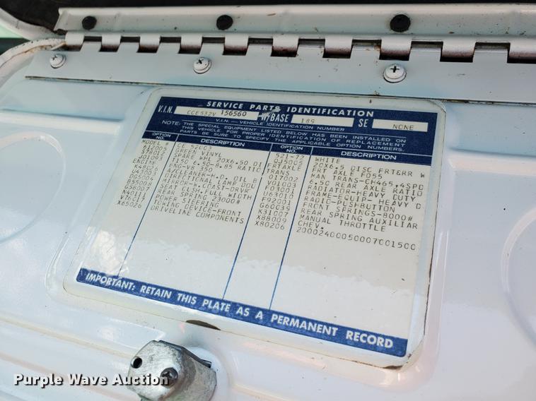 image for item IH9273 1972 Chevrolet C50  grain truck