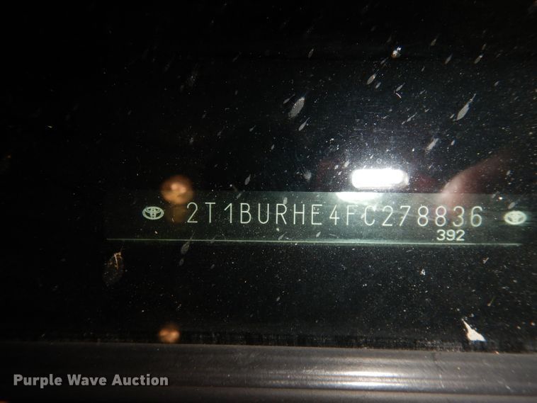 image for item DI6705 2015 Toyota Corolla LE