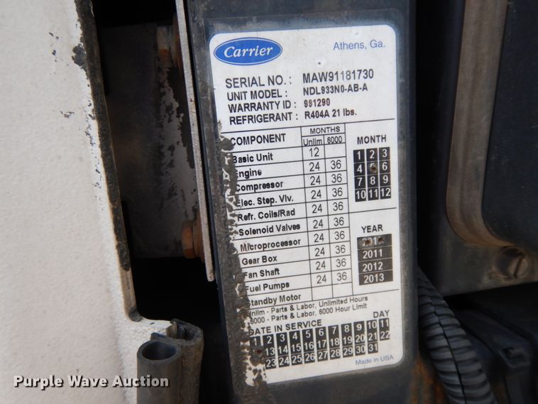 image for item DC2043 2011 Utility Trailers 3000R  refrigerated van trailer