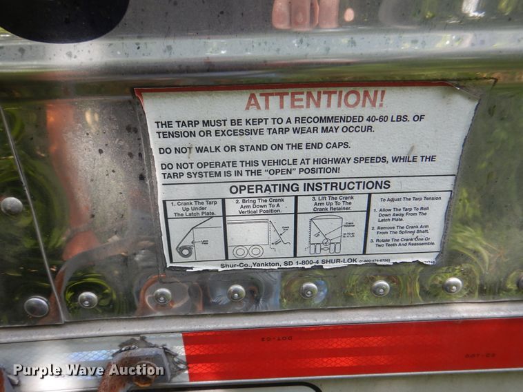 image for item DH7256 2012 Timpte  grain trailer